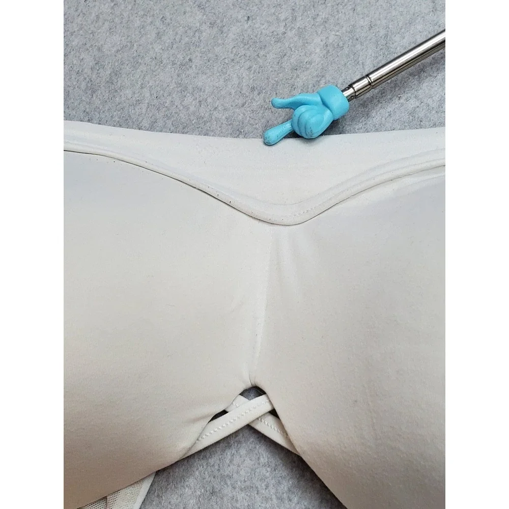 Torrid Women Bra 50B White T Shirt Wireless Strap Adjustable READ
